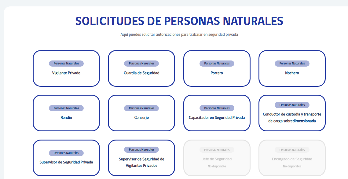 Selección: Guardia de Seguridad